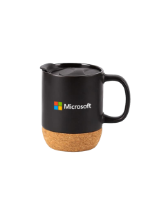 Cork Ceramic Mug Black