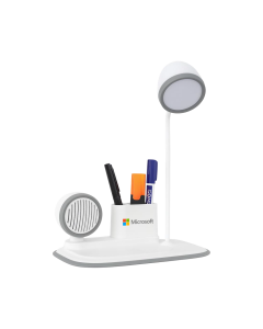 RetroVibe Station: Dimmer LED Lamp with Bluetooth speaker